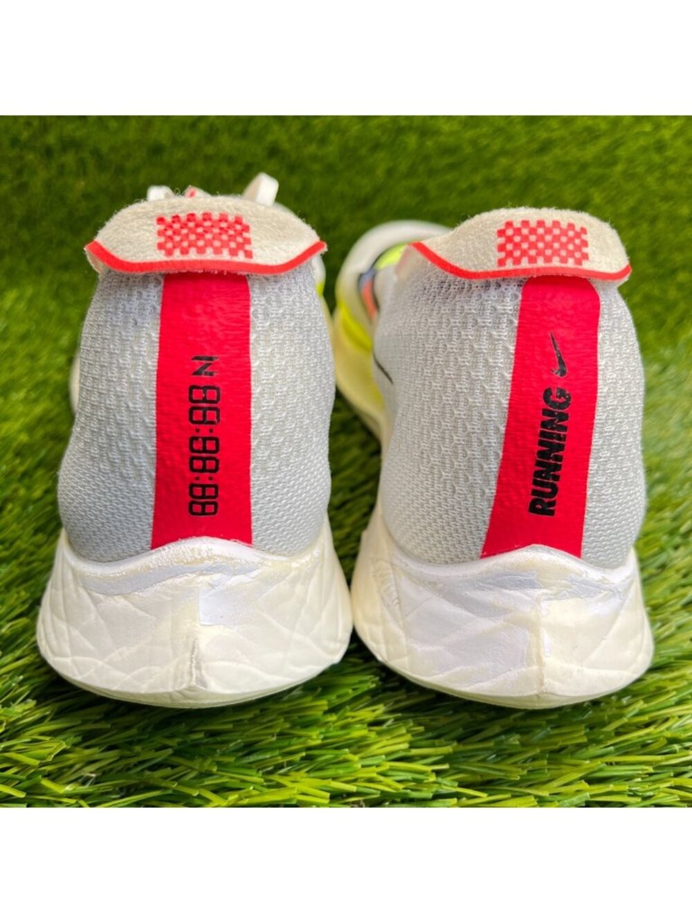 Nike ZoomX Streakfly Premium Mens Size 9 White Volt Blue Running Shoes Sneakers - Picture 8 of 12